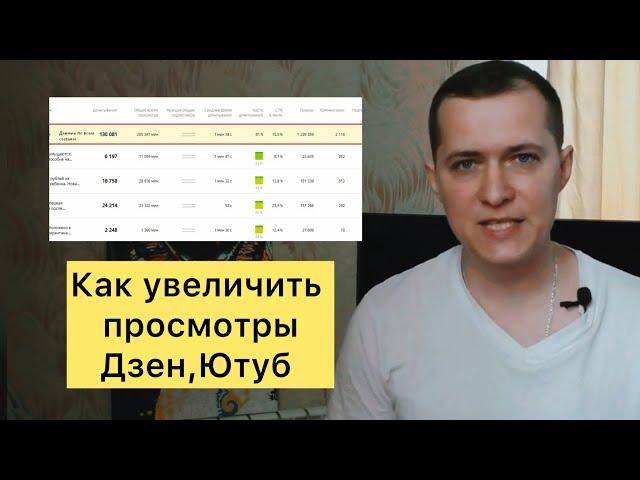 Как увеличить просмотры Дзен, Ютуб в 100000 раз