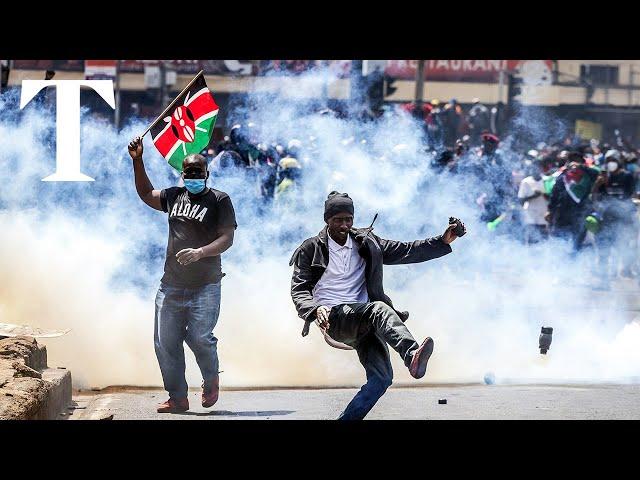 Police clash with protesters in Kenya