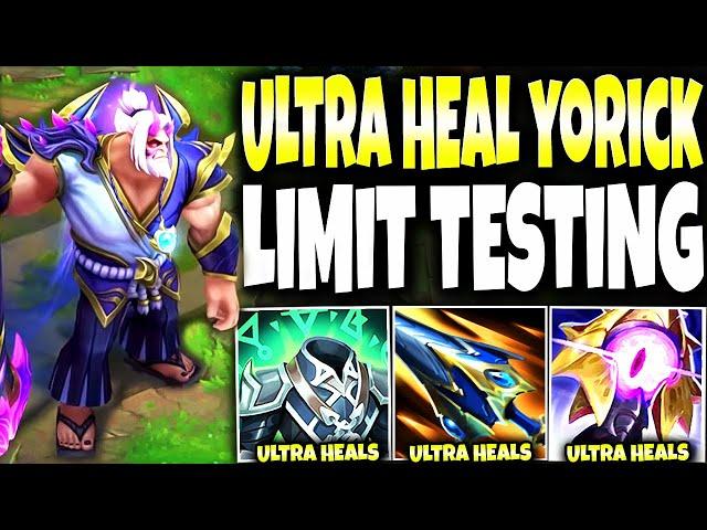 Testing the Limits of ULTRA HEAL YORICK SEASON 14 Build Guide (5x Heals) | LoL Yorick s14 Gameplay