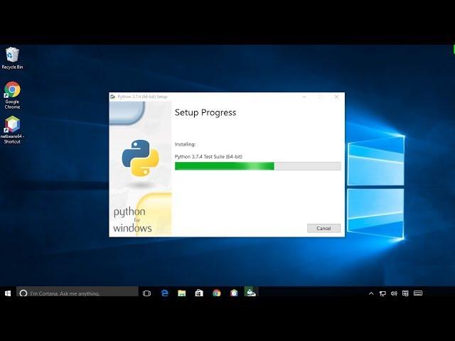 How to install Python 3.7.4 on Windows 10