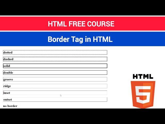 Border Tag use in HTML in Hindi // How to use border Tag in HTML // AS TECHNICAL