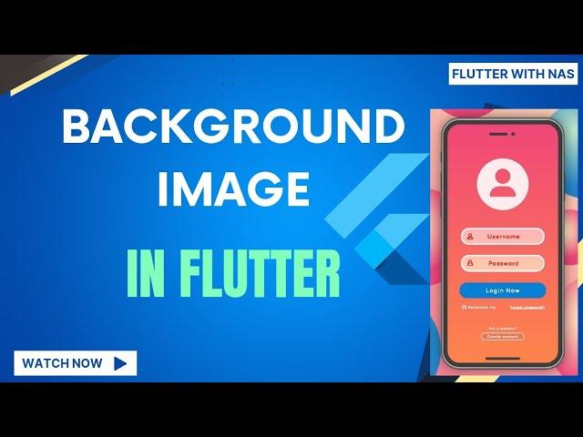 How To add background Image || How to Flutter || Set Background Image (Flutter Screen Background)