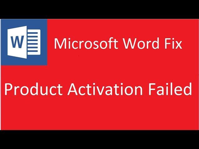 Product Activation Failed Microsoft Word 2010 Solution