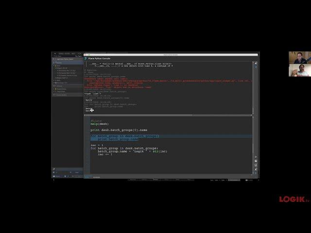 Logik Live Episode #07 - Writing Python Scripts for Flame with Andy Milkis and Frederic Warren