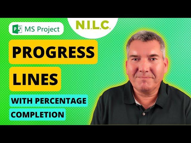 HOW TO use Percentage Completion & show Progress Lines in Microsoft Project