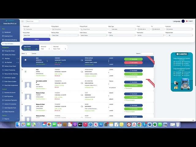 Courier Booking Process - iCargos - Courier Management System