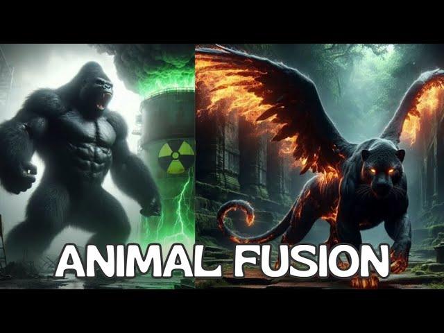 The origin of new species by AI creator #animal fusion #hybrids #shorts #youtubeshorts