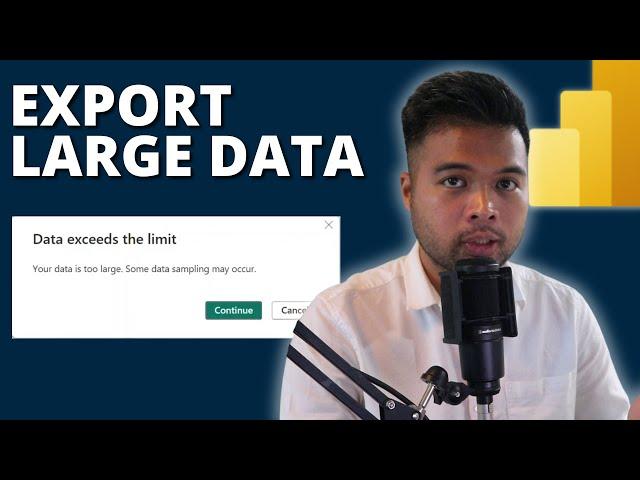 3 EASY WAYS TO EXPORT 1 MILLION ROWS from Power BI into Excel // Beginners Guide to Power BI