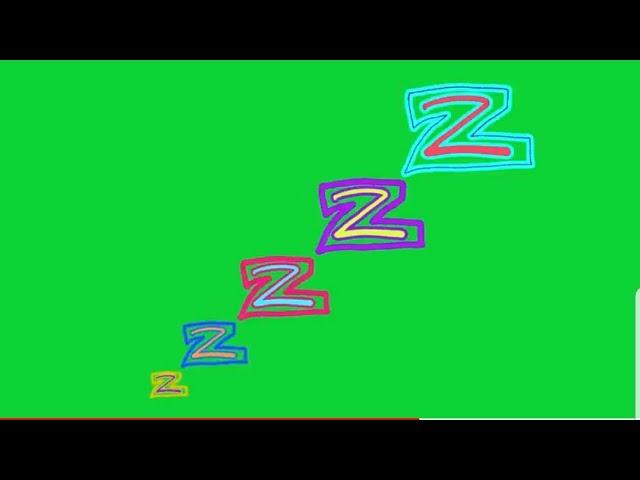 Only subscribers can use free)Sleep zzz9 chroma key green/blue screen animation effect