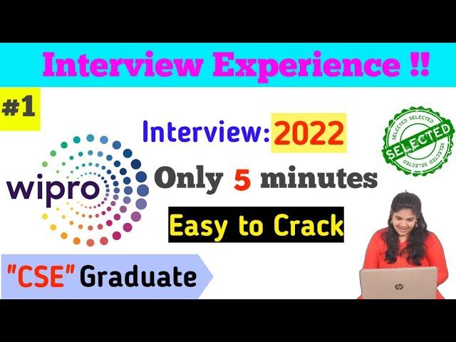 Wipro Interview Experience 2022 | All Interview Questions | Selected #wipro #interviewexperience