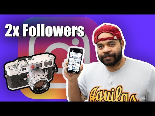 Organic Instagram Growth for Photographers!! How to double your follower count ..