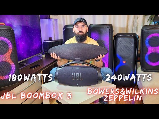 Which is better? JBL Boombox 3 VS Bowers Wilkins Zeppelin 2024