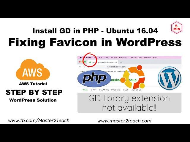 How to install GD Library in PHP - Fixing favicon in website