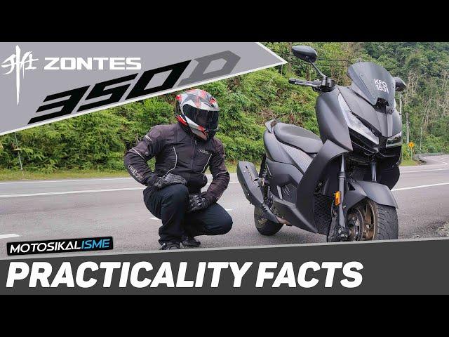 ZONTES 350D | 36HP / 38NM URBAN MAXI SCOOTER | PRACTICAL FACTS | PERFORMANCE TEST | SPECIAL FEATURES