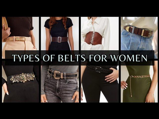 Types of Belts for Women with Names