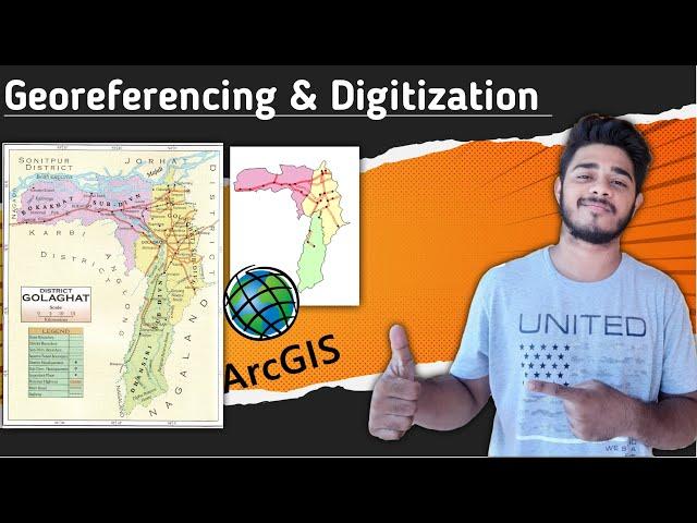 Georeferencing in Arcgis | Digitization in Arcgis | Himangshu Pathak