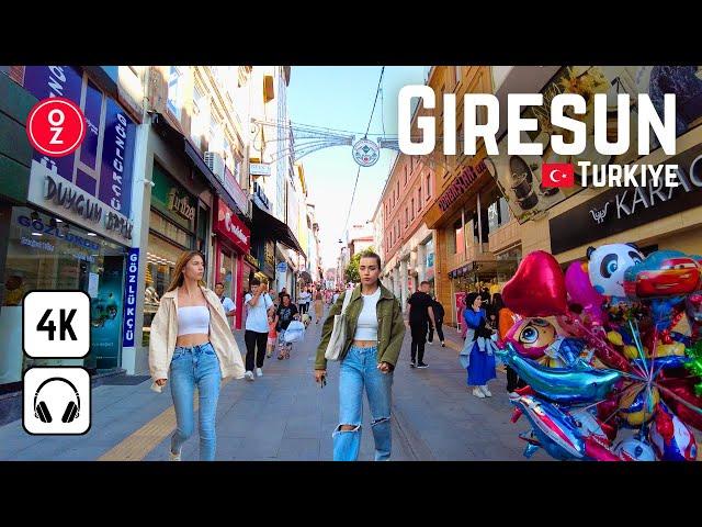 GIRESUN - Türkiye  4K Walking Tour City Center | Travel at the Black Sea