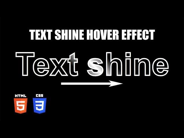 Text Shine Hover Effect | HTML & CSS Tutorial