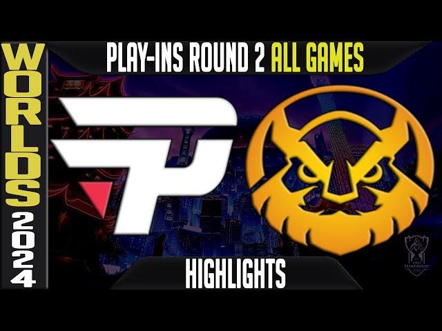 PNG vs VKE Highlights ALL GAMES | Worlds 2024 Play Ins Lower Round 2 | Pain Gaming vs Vikings Esport