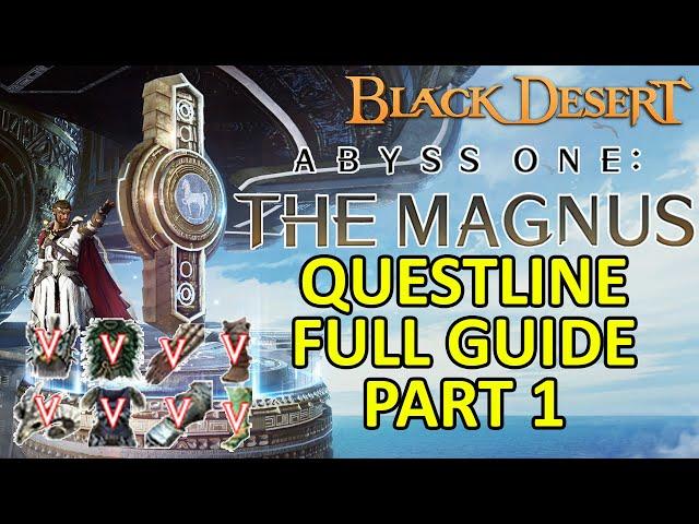 The Magnus Guide Quest Puzzle Part 1 FREE PEN Def Gear Value Pack (Black Desert) Abyss One BDO