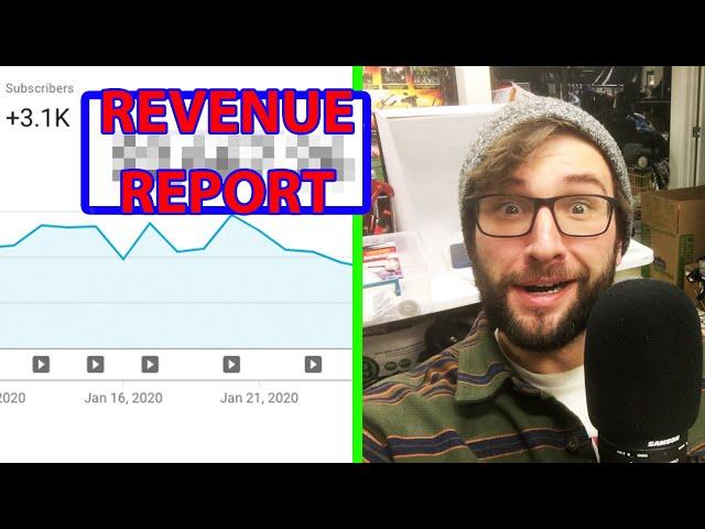 My YouTube Analytics/Revenue Report Jan 2020