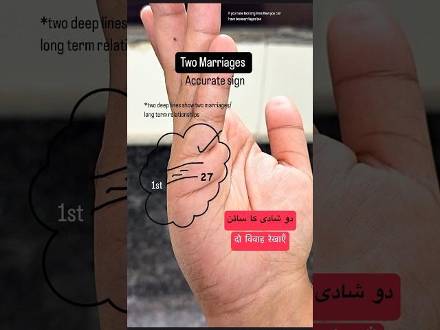 2 marriage lines palmistry #astrology #palmist #palmistry #marriage Two marriage lines palmistry