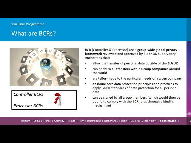 Get Data Protection Fit - Session 4: Binding Corporate Rules