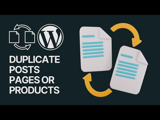 How To Duplicate Posts Pages or Products In WordPress For Free? ‍️