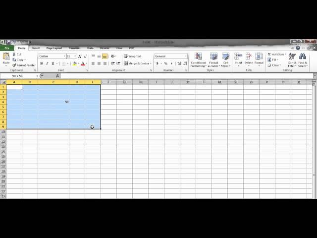 What is a Cell, Range, Column, and Row in Excel