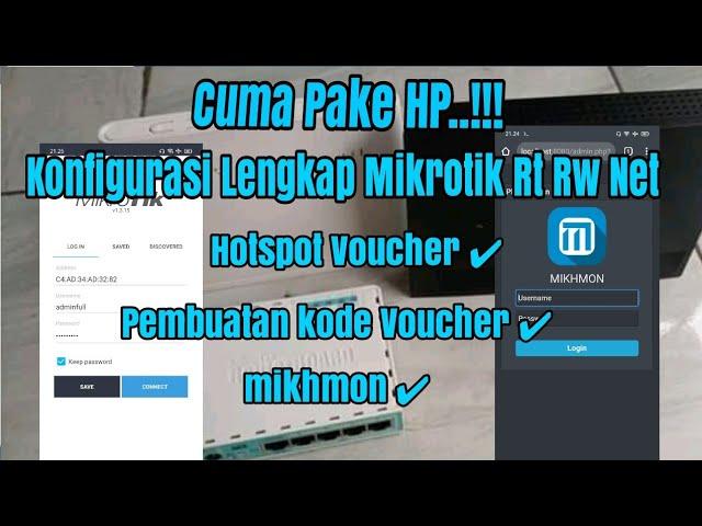 TANPA PC/LAPTOP..!!! konfigurasi Hotspot Rt Rw Net