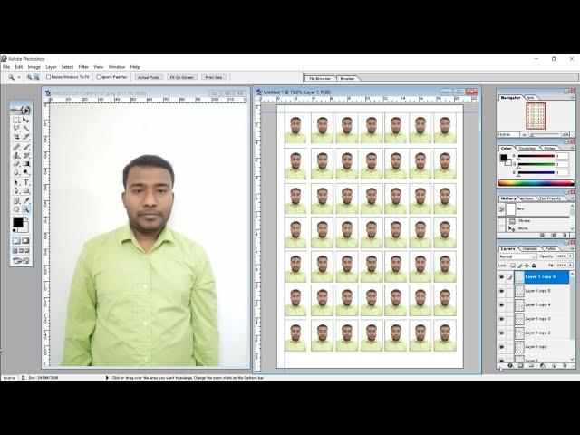 How to Create Passport Size Photo in Photoshop | Passport Size Image in Photoshop