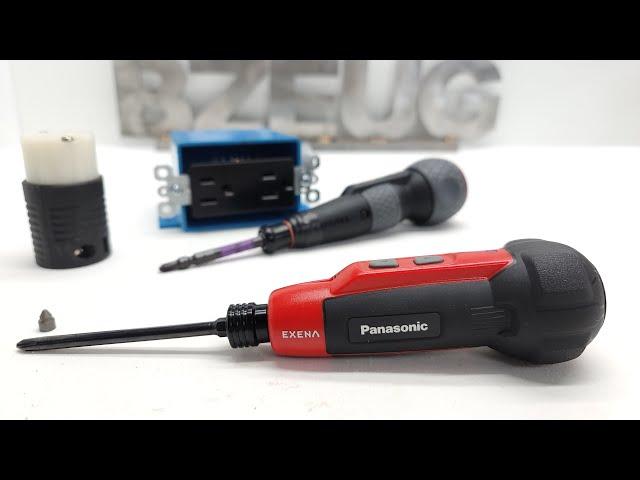 Panasonic EXENA electric screwdriver compared.  Makita bitpeace test in these JDM (JIS) 13mm chucks.