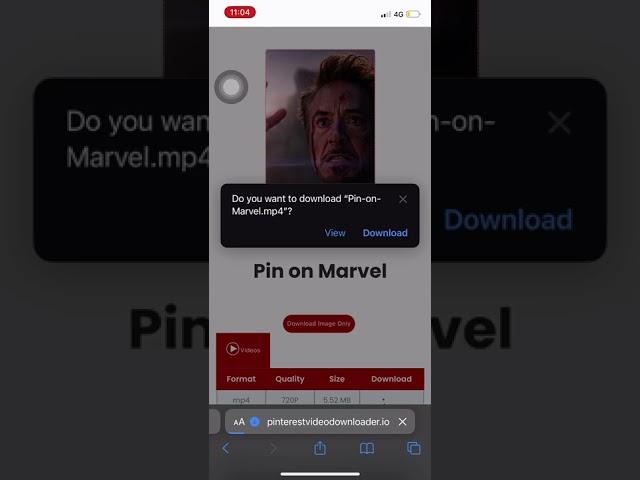 How to download Pinterest Video on an iPhone iOS
