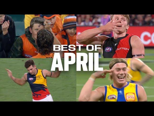 FUNNY footy moments  (April, 2024)