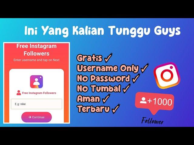 Aman Tanpa Pasword | CARA MENAMBAH FOLLOWERS INSTAGRAM GRATIS 2023