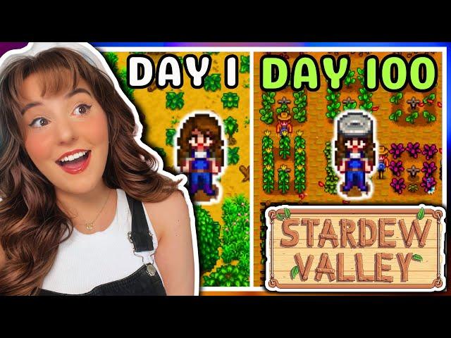 I Played 100 Days of Stardew Valley for the FIRST TIME 