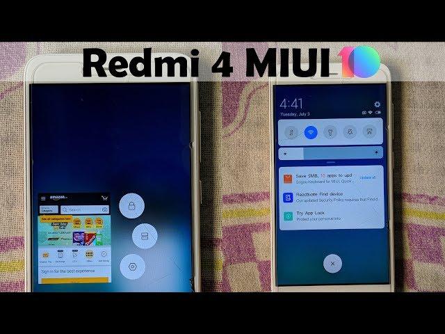 MIUI 10 on Redmi 4 or 4X - Quick Look