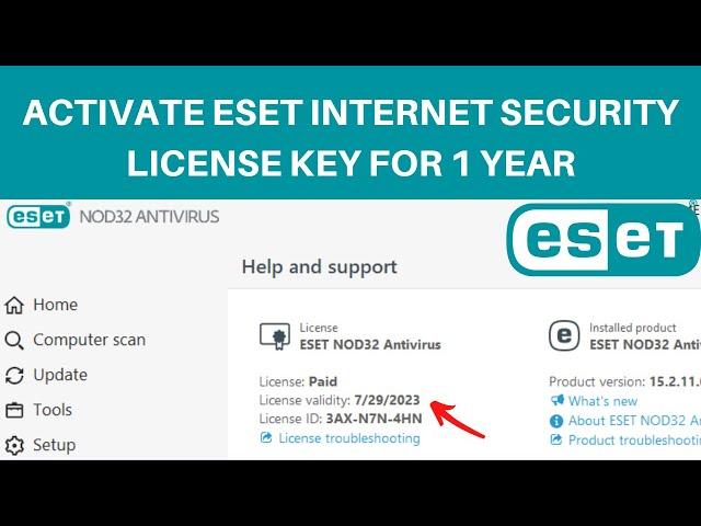 How to Activate ESET Internet Security License Key | How to Buy ESET Nod32 License Key in Cheap