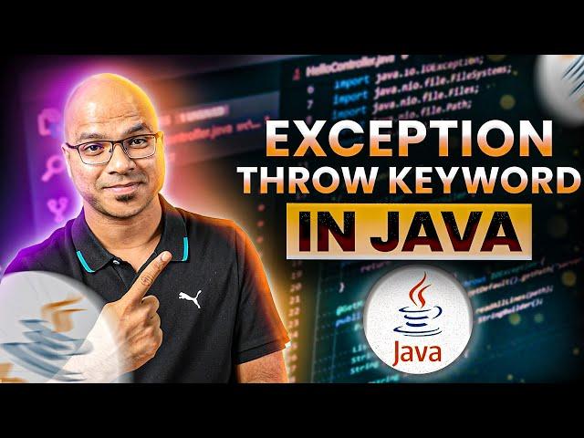 #80 Exception throw keyword in Java