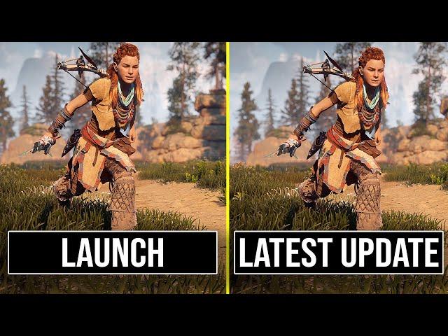 Horizon Zero Dawn PC | Launch Version(v1.0) VS Latest Patch (v1.01) | FPS Performance Comparison