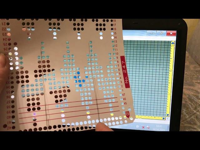 Как перерисовать от перфокарты узор,и передать и сохранить в программе.