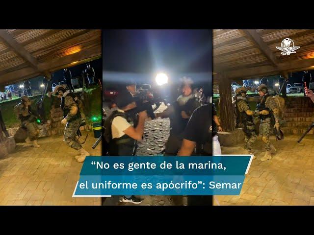 Video de “marinos” armados bailando se vuelve viral