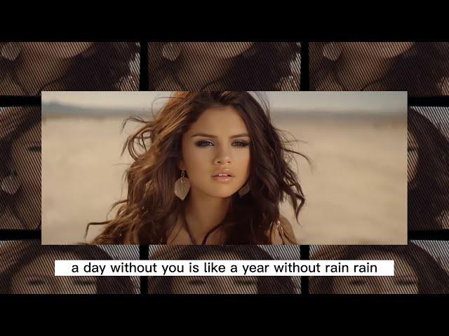 Selena Gomez & The Scene - A Year Without Rain (Acapella\VocalsOnly/Lyrics) 4K