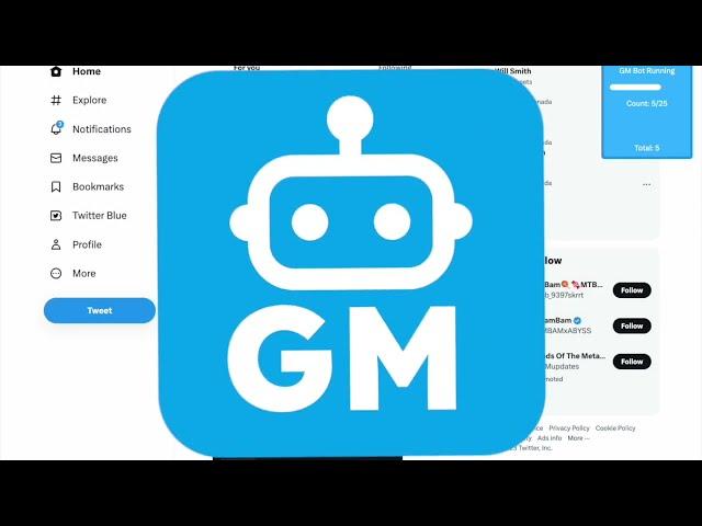 X GM Bot - Twitter reply bot Chrome Extension