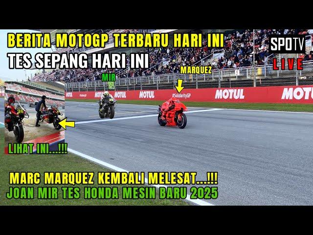 LiveBERITA MOTOGP HARI INI SABTU 28 DESEMBER 2024, MOTOGP HARI INI,MARC MARQUEZ JOAN MIR TES SEPANG