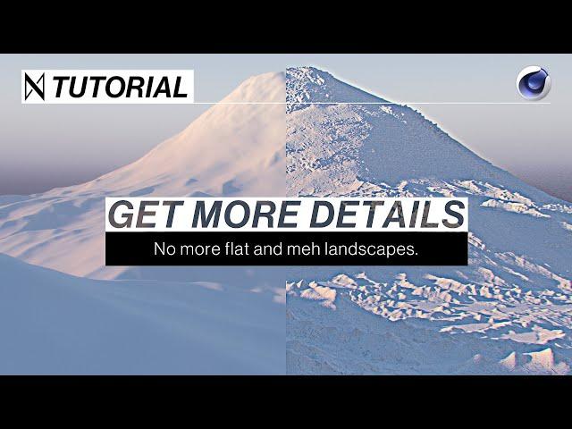 C4D TUTORIAL | Landscape Up-Res textures [Cinema4D]