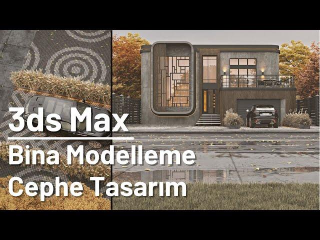 3ds Max Bina Modelleme, Cephe Tasarımı, Dış Mekan