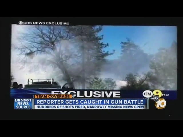 TV reporter gets caught in gun battle between Christopher Dorner, San Bernardino sheriff's deputies