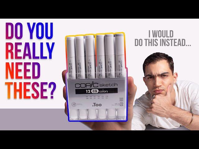 DO YOU REALLY NEED THEM?  | Grayscale COPIC MARKERS Review