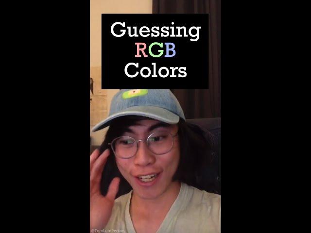 My Useless Skill: Guessing RGB Values